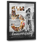 Custom Number Photo Collage Frame